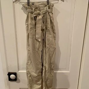 Stretchy tied top shop khakis
